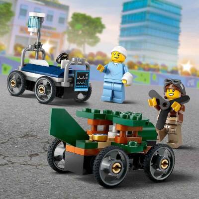 Lego City Uçak, Hastane Yatağına Karşı Yarış Arabası Paketi 60459 - 3
