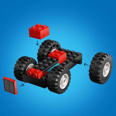 Lego City Römorklu Kırmızı Çiftlik Traktörü ve Koyun 60461 - 4