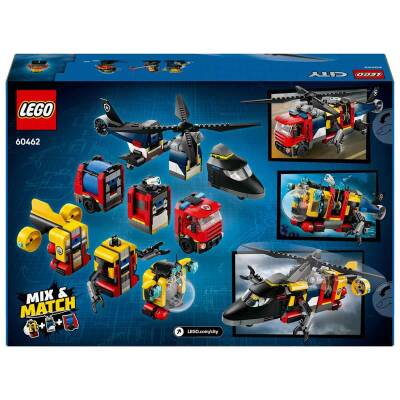 Lego City Helikopter, İtfaiye Kamyonu ve Denizaltı Karışımı 60462 - 4