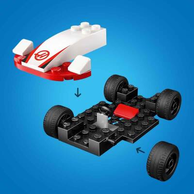 LEGO City F1 Williams Racing ve Haas F1 Yarış Arabaları 60464 - 5