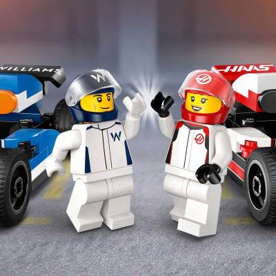 LEGO City F1 Williams Racing ve Haas F1 Yarış Arabaları 60464 - 6
