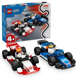 LEGO City F1 Williams Racing ve Haas F1 Yarış Arabaları 60464 - 1