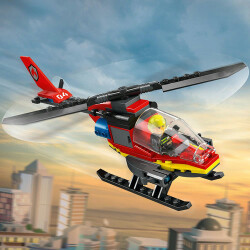 Lego Cıty Fırefire Rescue Helicopter60411 - 3