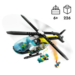 Lego Cıty Great Vehıclesemergency Rescue Helicopter60405 - 3