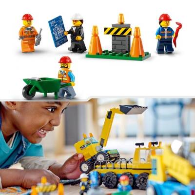 Lego City İnşaat Kamyonları ve Yıkım Gülleli Vinç 60391 - 5