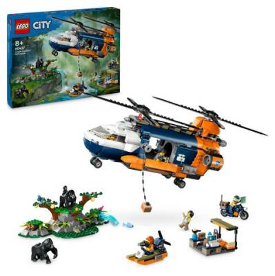 Lego City Orman Kaşifinin Helikopteri Kamp Yerinde Seti 60437 - 1