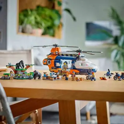 Lego City Orman Kaşifinin Helikopteri Kamp Yerinde Seti 60437 - 4