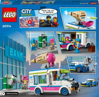 Lego City Police Ice Cream Truck Police Chase Lsc60314 - 4