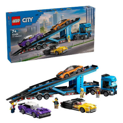 Lego City Spor Arabalı Araç Taşıma Kamyonu 60408 - 1