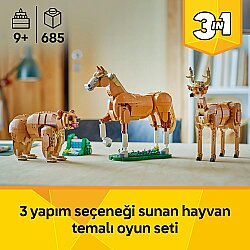 Lego Creator 3'ü 1 Arada Güzel At Oyuncak Hayvan Yapım Seti 31166 - 3