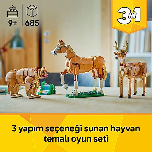 Lego Creator 3'ü 1 Arada Güzel At Oyuncak Hayvan Yapım Seti 31166 - 3
