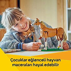 Lego Creator 3'ü 1 Arada Güzel At Oyuncak Hayvan Yapım Seti 31166 - 4