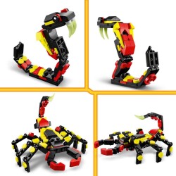 Lego Creator 3'Ü 1 Arada Vahşi Hayvanlar: Şaşırtıcı Örümcek Oyun Seti 31159 - 4