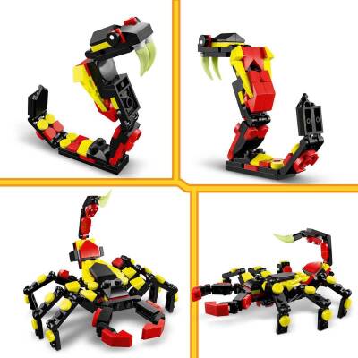 Lego Creator 3'Ü 1 Arada Vahşi Hayvanlar: Şaşırtıcı Örümcek Oyun Seti 31159 - 4