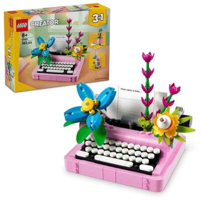 Lego Creator Çiçekli 3'ü 1 Arada Çiçekli Daktilo Oyun Seti 31169 - 1