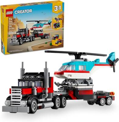 Lego Creatorflatbed Truck With Helicopter31146 - 1