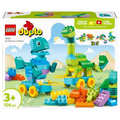 Lego Duplo Kasabası 3’ü 1 Arada Tekerlekli Dinozorlar 10451 - 6