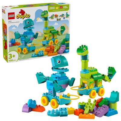Lego Duplo Kasabası 3’ü 1 Arada Tekerlekli Dinozorlar 10451 - 1