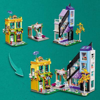 Lego Friends Şehir Merkezi Çiçek ve Tasarım Dükkanları 41732 - 2