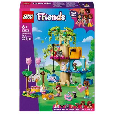 Lego Friends Kedi Doğum Günü Partisi ve Ağaç Ev 42666 - 3