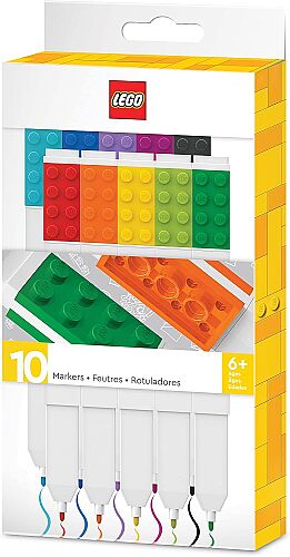Lego Markers 10'lu Keçeli Kalem Seti 53101 - 1