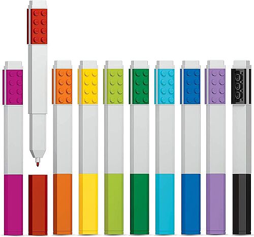Lego Markers 10'lu Keçeli Kalem Seti 53101 - 6
