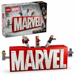 Lego Marvel: Marvel Logosu Ve Minifigürleri, İnşa Edilebilen Set 76313 - LEGO