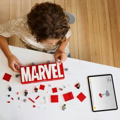 Lego Marvel: Marvel Logosu Ve Minifigürleri, İnşa Edilebilen Set 76313 - 6