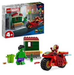 Lego Marvel Motosikletli Iron Man ve Hulk Oyun Seti 76287 - 1