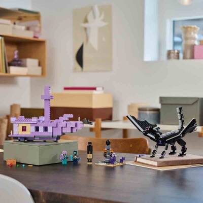 Lego Minecraft Ender Ejderhası ve End Gemisi Oyuncağı 21264 - 4