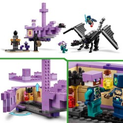 Lego Minecraft Ender Ejderhası ve End Gemisi Oyuncağı 21264 - 3
