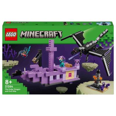 Lego Minecraft Ender Ejderhası ve End Gemisi Oyuncağı 21264 - 10