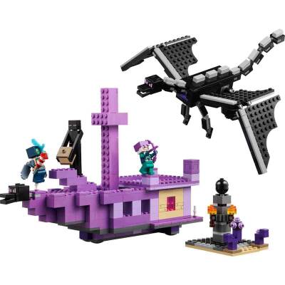Lego Minecraft Ender Ejderhası ve End Gemisi Oyuncağı 21264 - 2