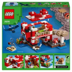 LEGO Minecraft® Mooshroom Evi Çocuklar için Ada Oyuncağı 21270 - 6