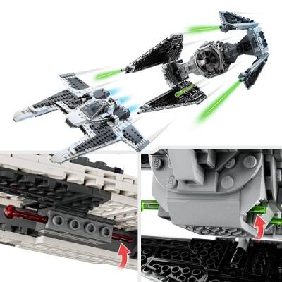 Lego Star Wars Mandalorian Fang Fighter Tie Interceptor'a Karşı 75348 - 5