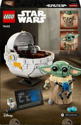 Lego Star Wars: The Mandalorian™ Uçan Bebek Arabalı Grogu™ İnşa Edilebilen Figürü 75403 - 5