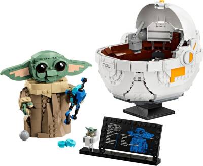 Lego Star Wars: The Mandalorian™ Uçan Bebek Arabalı Grogu™ İnşa Edilebilen Figürü 75403 - 3