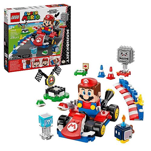 Lego Super Mario: Mario Kart – İnteraktif Lego Mario ve Standard Kart 72043 - 1
