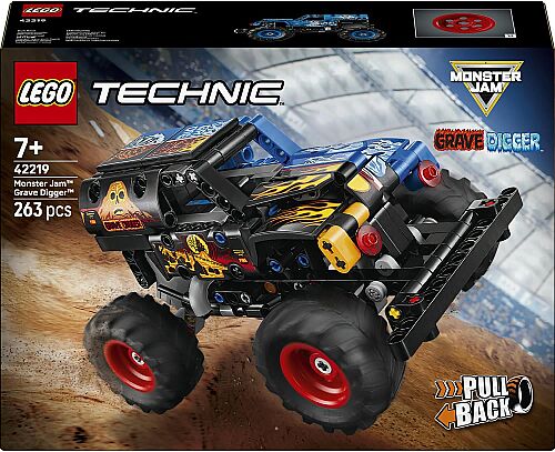 Lego Technic Monster Jam Grave Digger Ateş ve Buz 42219 - 6