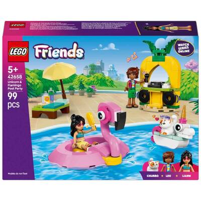 Lego Friends Tek Boynuzlu At ve Flamingo Havuz Partisi 42658 - 8