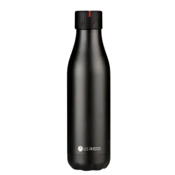 Les Artistes Paris Isı Yalıtımlı Çelik Termos Matara 500 ml Siyah+Lap-A1965 - 1