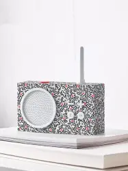 Lexon Tykho 3 Bluetooth Hoparlör ve Radyo X Keith Haring - Love La119Kh-Bw - 2