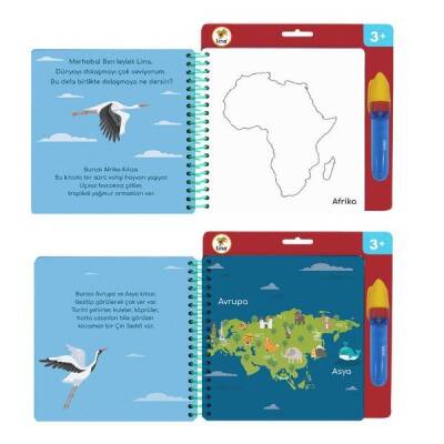 Lino Aqua Magic Book Kıtalar (Sihirli Boyama Kitabı) Tfl-1001 - 2