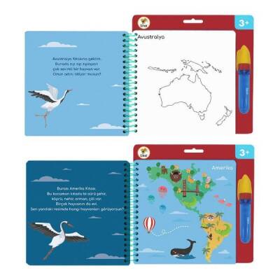 Lino Aqua Magic Book Kıtalar (Sihirli Boyama Kitabı) Tfl-1001 - 3