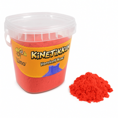 Lino Kinetik Kum 500 Gr Kırmızı Kova Ln-500Kr - 1