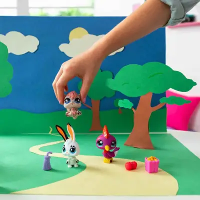 Littlest Pet Shop Minişler 3'lü Figür Seti Tavşan Ağaçkakan Sincap S00000621 - 4