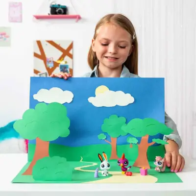 Littlest Pet Shop Minişler 3'lü Figür Seti Tavşan Ağaçkakan Sincap S00000621 - 6