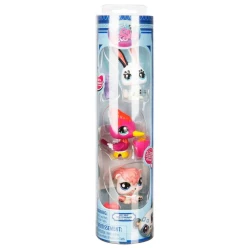 Littlest Pet Shop Minişler 3'lü Figür Seti Tavşan Ağaçkakan Sincap S00000621 - 3