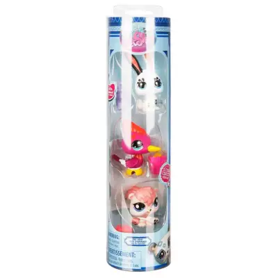 Littlest Pet Shop Minişler 3'lü Figür Seti Tavşan Ağaçkakan Sincap S00000621 - 3