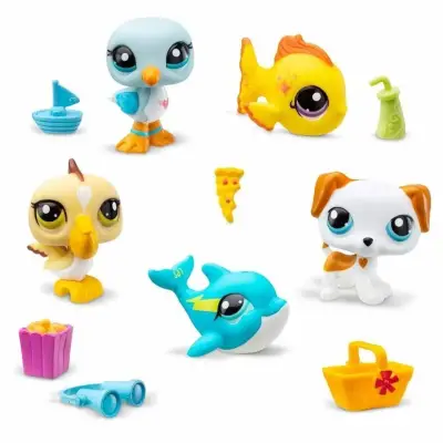 Littlest Pet Shop Minişler 5'li Figür Seti Minişler Tatilde S01005103 - 2